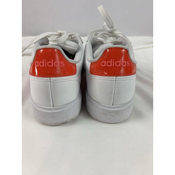 Adidas Grand Court 2.0 Sneakers White Lucid Pink Bright Red Size 8 Low Top - Picture 5 of 14